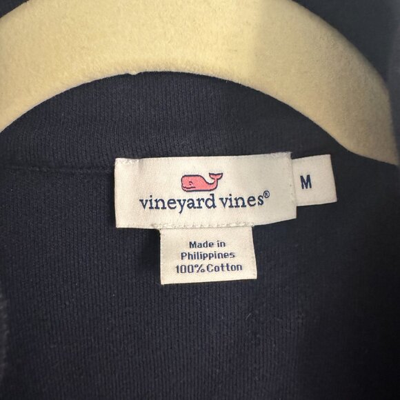 Vineyard Vines Navy Three-Quarter Zip - Picture 3 of 4